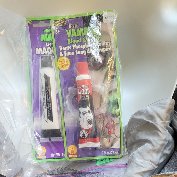 🎃GirlsZombie undead prom Black & Grey satin ragged strapless  Halloween Costume - Picture 8 of 12